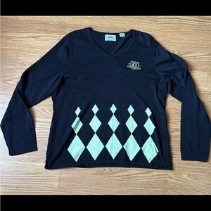 Vintage 2010 US Open Pebble Beach Golf Sweatshirt Pullover Adult XL Argyle